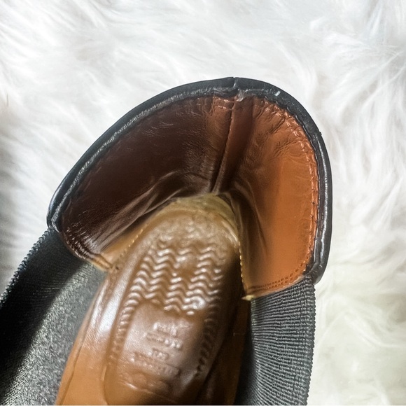 Aquatalia Waterproof Black Leather Chelsea Booties 8 Low Stack Heel - Picture 9 of 9